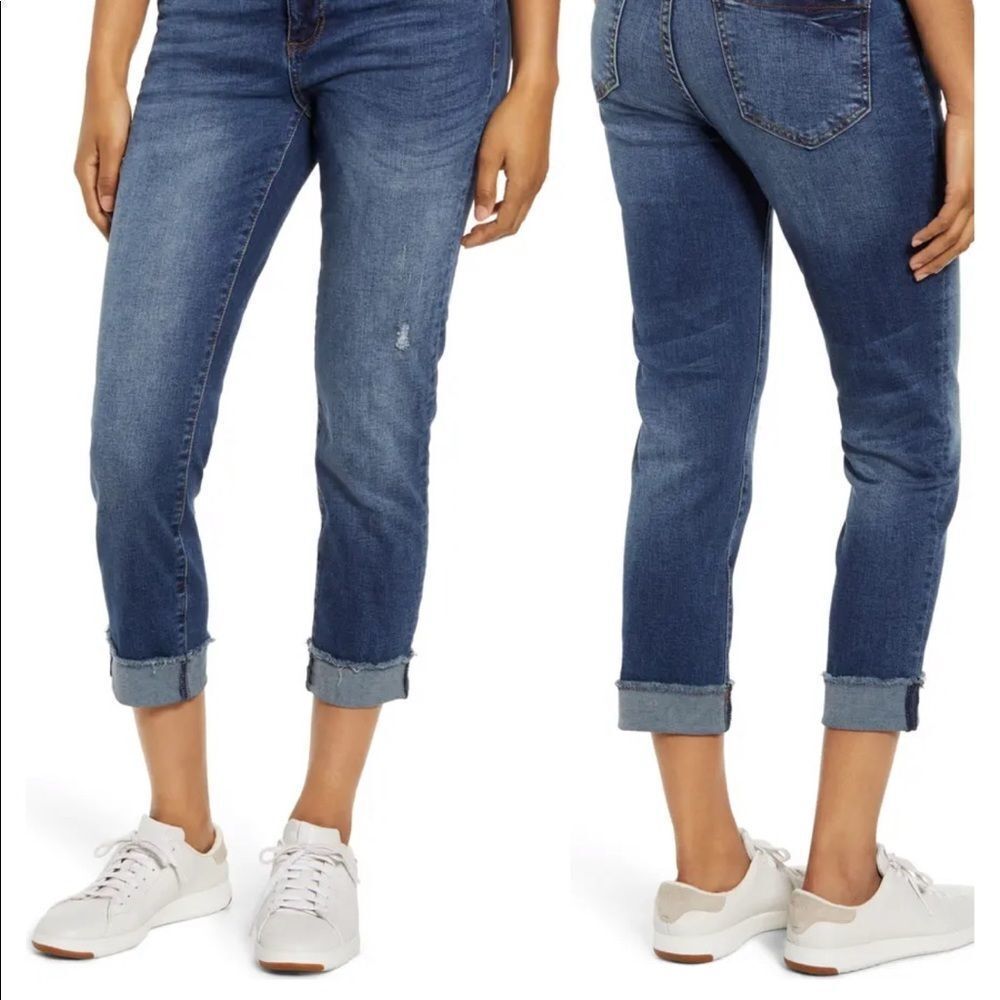 NWT Kut From The Kloth Amy Frayed Crop Jeans Sz 6